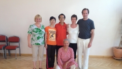 2013. augusztus, Bécs, Ausztria, Zou Ping mesternél Ádámné Katával